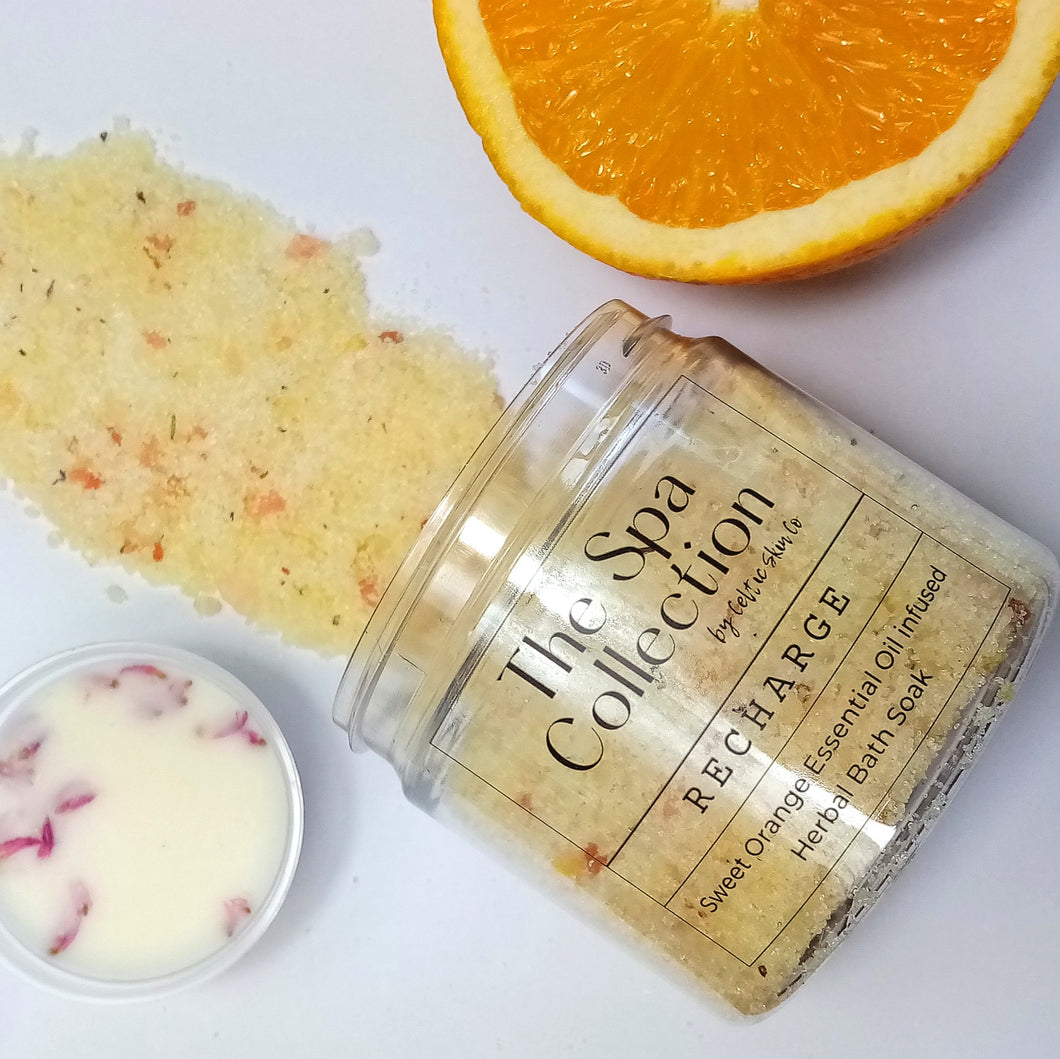 Recharge - Sweet Orange Essential Oil Herbal Bath Soak